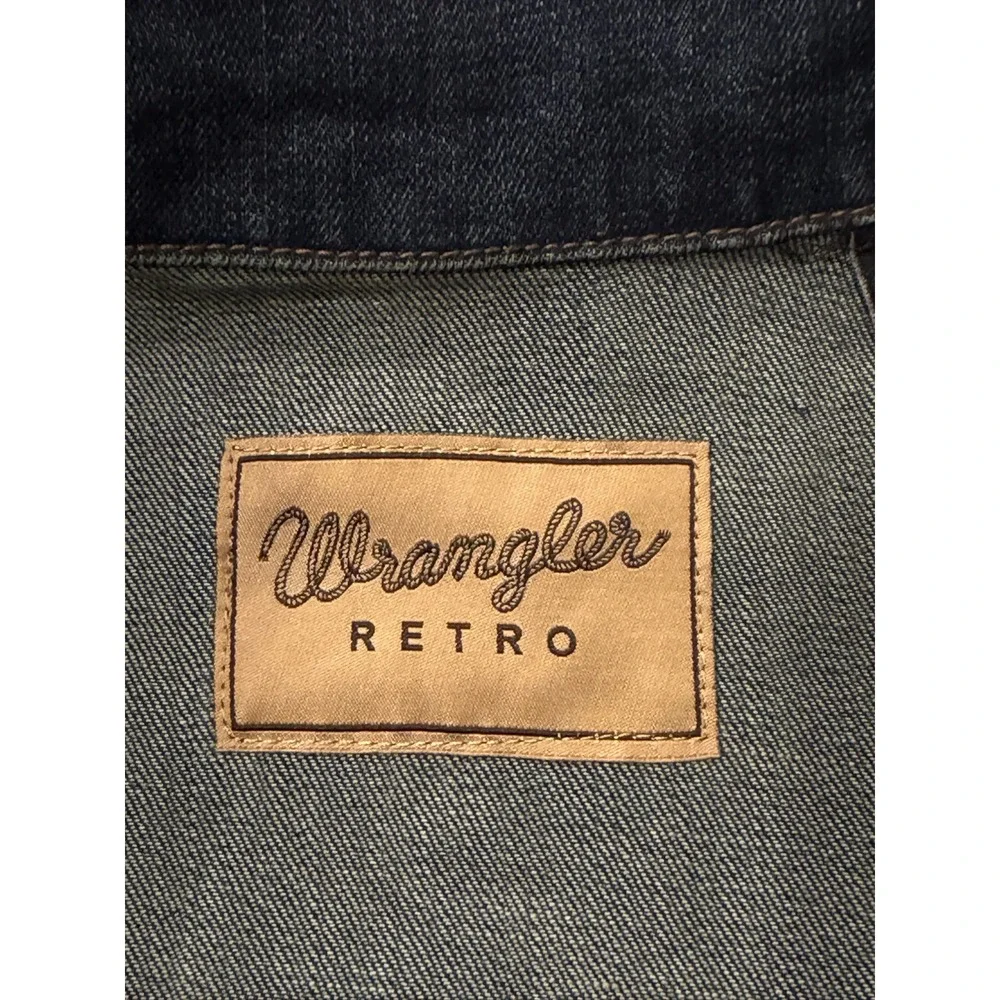 Wrangler Retro Texas A&M Embroidered Denim Jacket Mens XXL Blue WRUJ11180